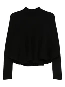 Sportmax: Чёрный свитер 