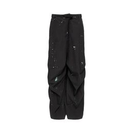 MM6 Maison Margiela: Чёрные брюки 