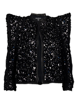 Balmain: Куртка с пайетками 
