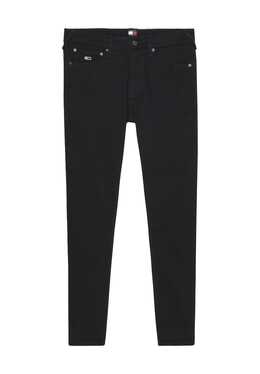 Tommy Jeans: Чёрные джинсы 