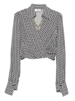 Elisabetta Franchi: Топ с геометрическим принтом 