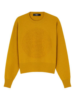 Versace: Жёлтый свитер  Medusa