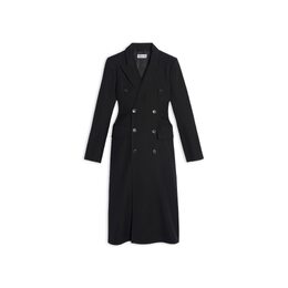 Balenciaga: Чёрное пальто 