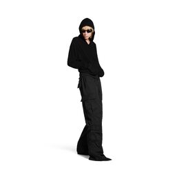 Balenciaga: Чёрные брюки 
