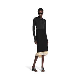 Balenciaga: Чёрная юбка 