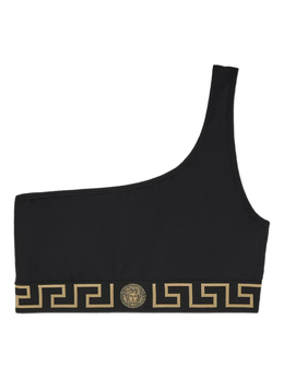 Versace: Чёрный бюстгальтер  Greca