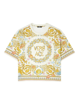 Versace: Футболка с принтом 
