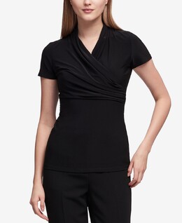 DKNY: Чёрная блуза 