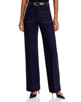Victoria Beckham: Тёмные джинсы 