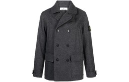 Stone Island: Серое пальто  Compass