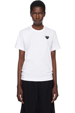 Comme Des Garçons Play: Футболка  Play с вышивкой