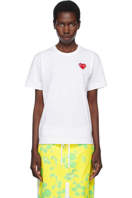 Comme Des Garçons Play: Футболка  Play с вышивкой