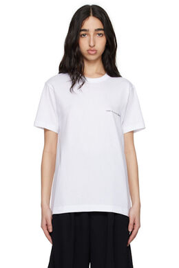 Comme Des Garcons Shirt: Белая футболка 