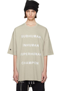 Rick Owens: Белая футболка  Champion