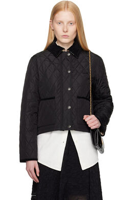 Burberry: Чёрная куртка 