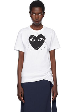 Comme Des Garçons Play: Футболка  Play с принтом