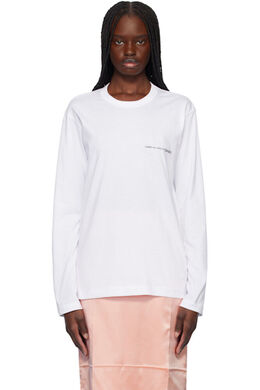 Comme Des Garcons Shirt: Белая футболка 