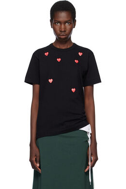Comme Des Garçons Play: Чёрная футболка  Play