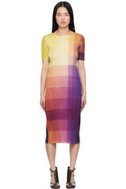 Pleats Please Issey Miyake: Длинное платье 