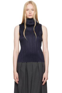 Pleats Please Issey Miyake: Тёмный топ 