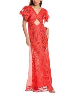 Alberta Ferretti: Шёлковое платье 