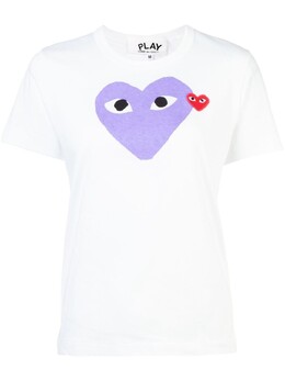 Comme Des Garçons Play: Белая футболка 