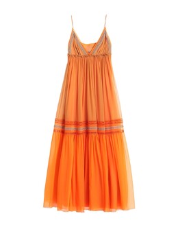 Alberta Ferretti: Оранжевое платье 