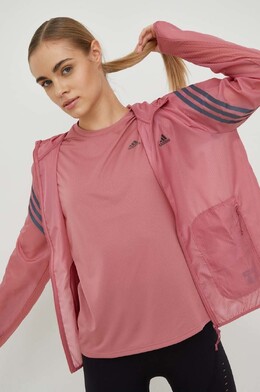 adidas Performance: Розовая куртка 
