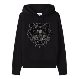 Kenzo: Чёрный свитер  Tiger Head