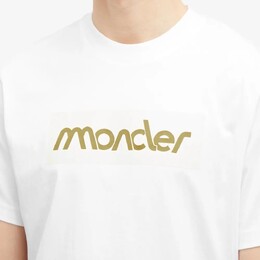 Moncler: Белая футболка 