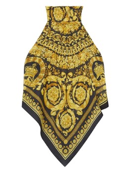 Versace: Чёрный топ  Barocco