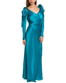 Alberta Ferretti: Шёлковое платье 