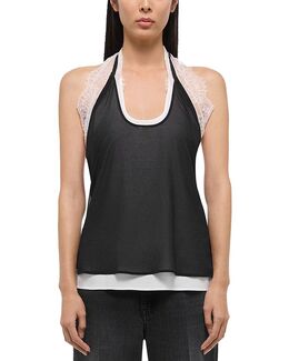 Helmut Lang: Кружевное топ 