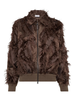 Brunello Cucinelli: Коричневая куртка 