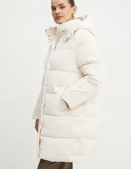 Elisabetta Franchi: Бежевая куртка 