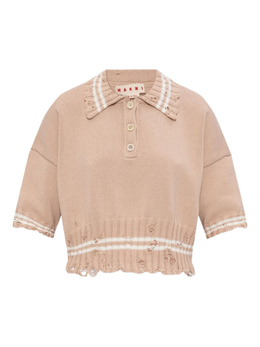Marni: Розовый топ 