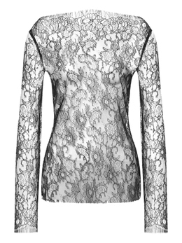 Alberta Ferretti: Кружевная блуза 