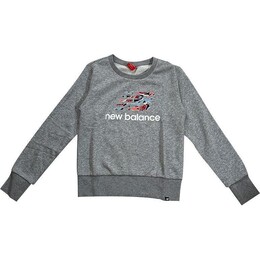 New Balance: Серая толстовка 