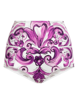 Dolce & Gabbana: Белые трусы  Majolica