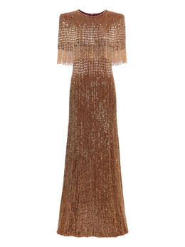 Jenny Packham: Коричневое платье 