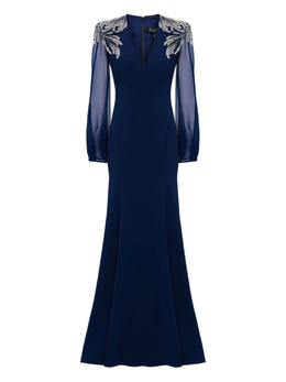 Jenny Packham: Синее платье 