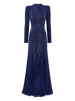 Jenny Packham: Синее платье 