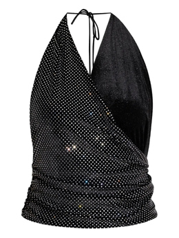 Balmain: Топ с воротником 