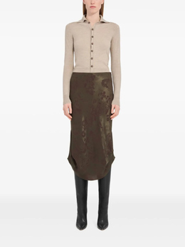 MM6 Maison Margiela: Юбка миди 