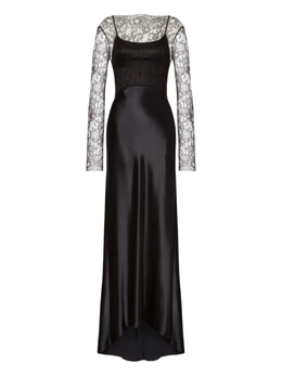 Alberta Ferretti: Атласное платье 