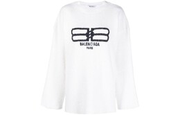 Balenciaga: Белый свитер 