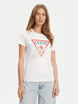 GUESS: Белая футболка 