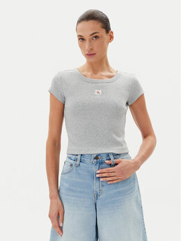 Calvin Klein Jeans: Обтягивающая футболка 