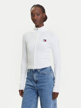 Tommy Jeans: Белый кардиган 