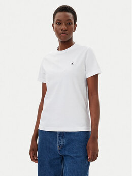 Calvin Klein Jeans: Белая футболка 
